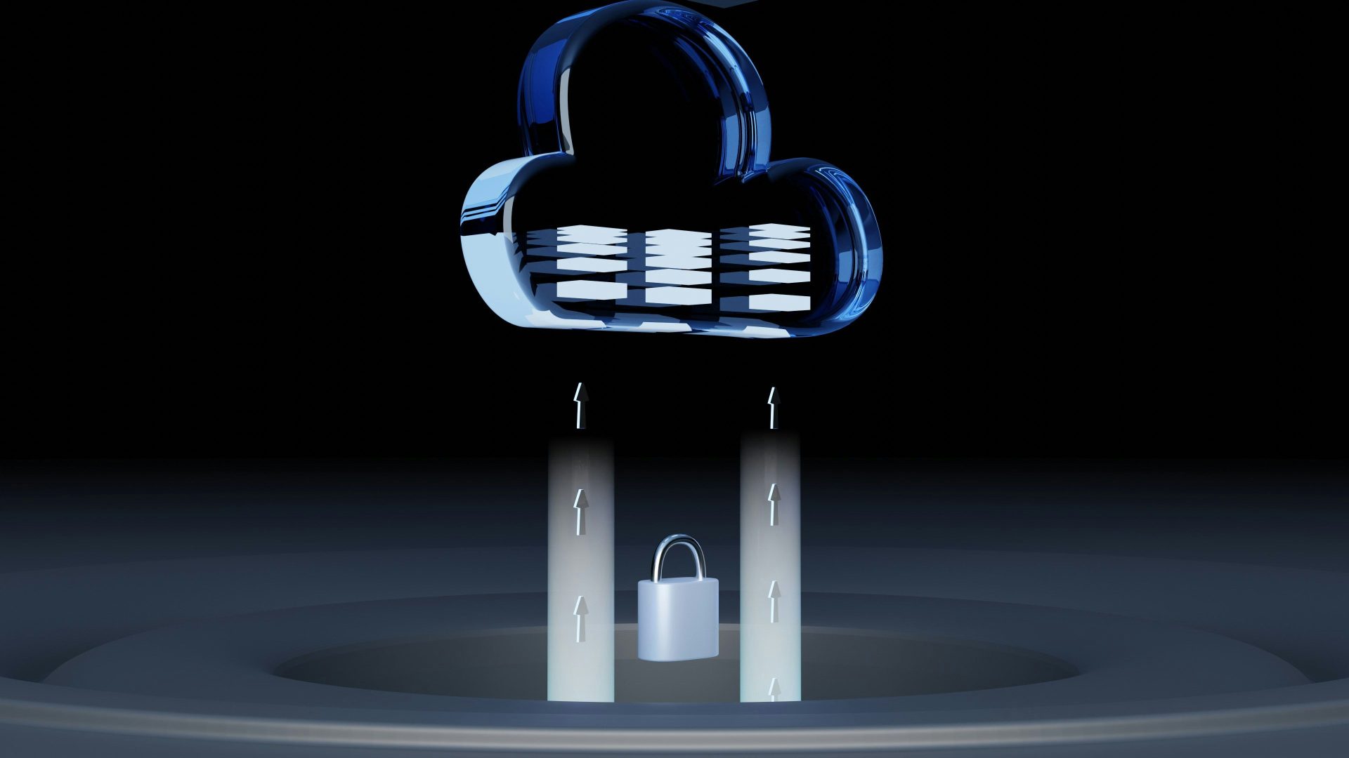 a blue and white logo